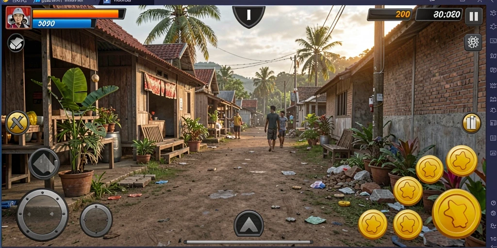 Screenshot menunjukkan mode multiplayer yang seru.