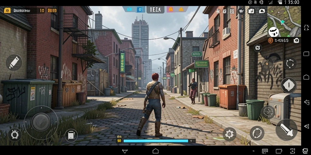 Screenshot menunjukkan aksi gameplay yang seru.
