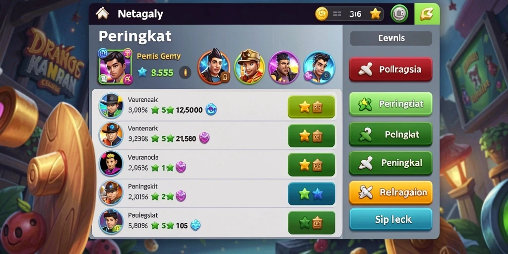 Grafik permainan yang menawan dan menarik perhatian.