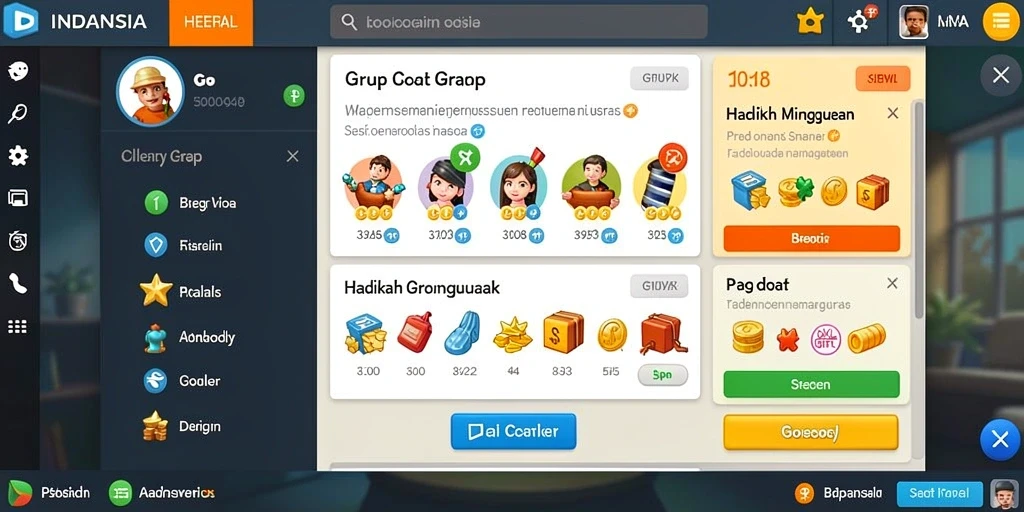 Fitur kustomisasi avatar yang unik.
