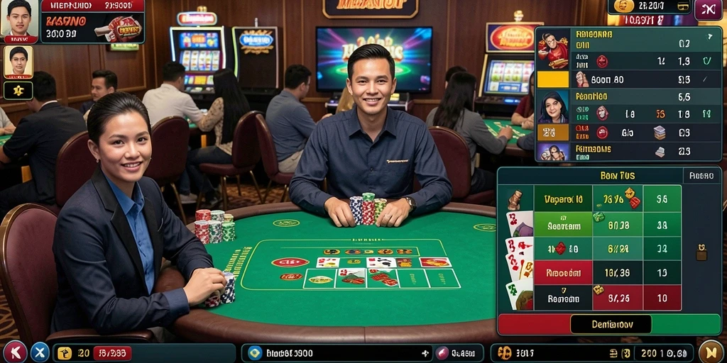 Fitur sosial untuk bermain dan terhubung dengan teman.