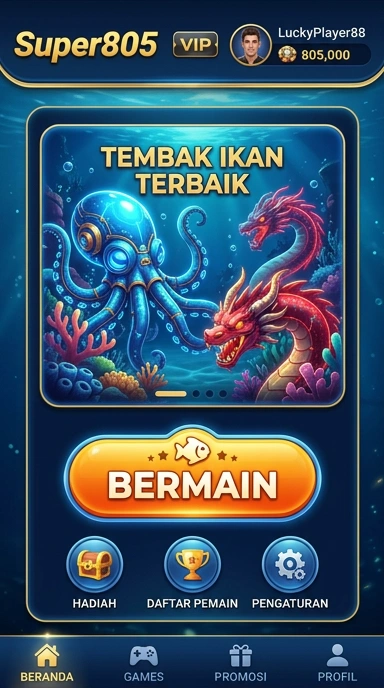 super805 — layar beranda